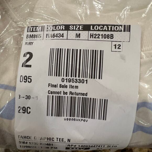 NWT J. Crew Ivory W/Tahoe Ski Resort Graphic Broken-in Jersey T-Shirt - Picture 8 of 9